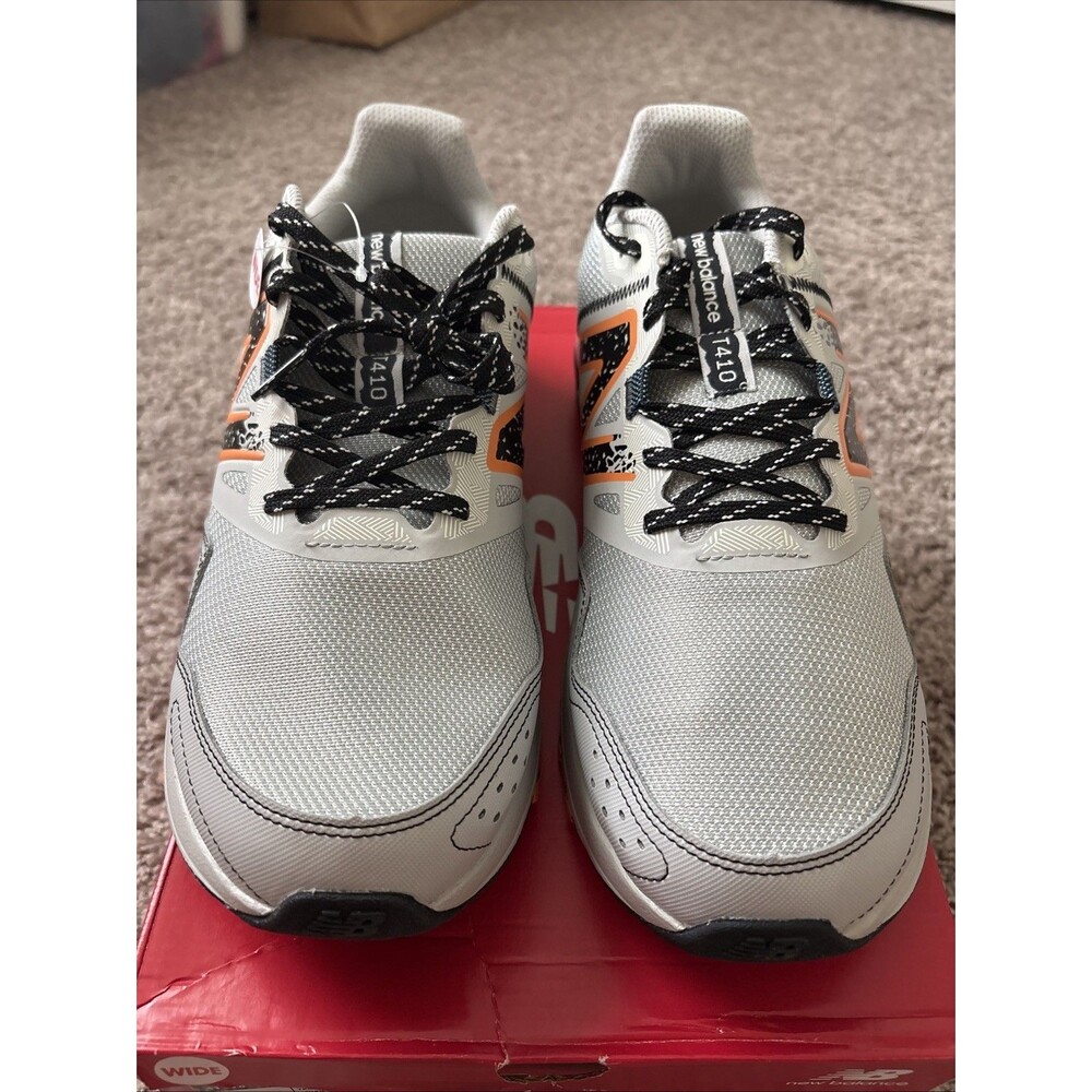 New Balance 410v8 4E Shoes Mens Grey Orange Trail Running MT410CA8 Size 11.5 New